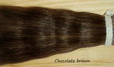 HORSEHAIR BULK, 1 ounce,  darker  brown, horse hair jewelry,  TAIL HAIR, clean