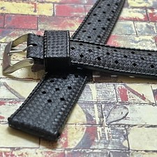 20 sold Single keeper original vintage 1960s dive watch rubber strap 19mm NOS