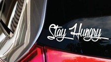 Stay Hungry Decal Sticker Blacklisted Jdm Kdm Stance Vinyl Lowered Drift Car