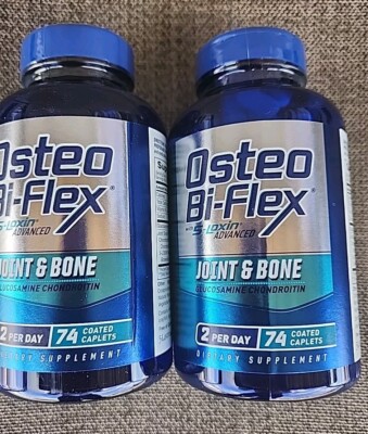 (2Pack) OSTEO BI-FLEX Joint & Bone 74 Coated Caplets Exp Date 12/2026