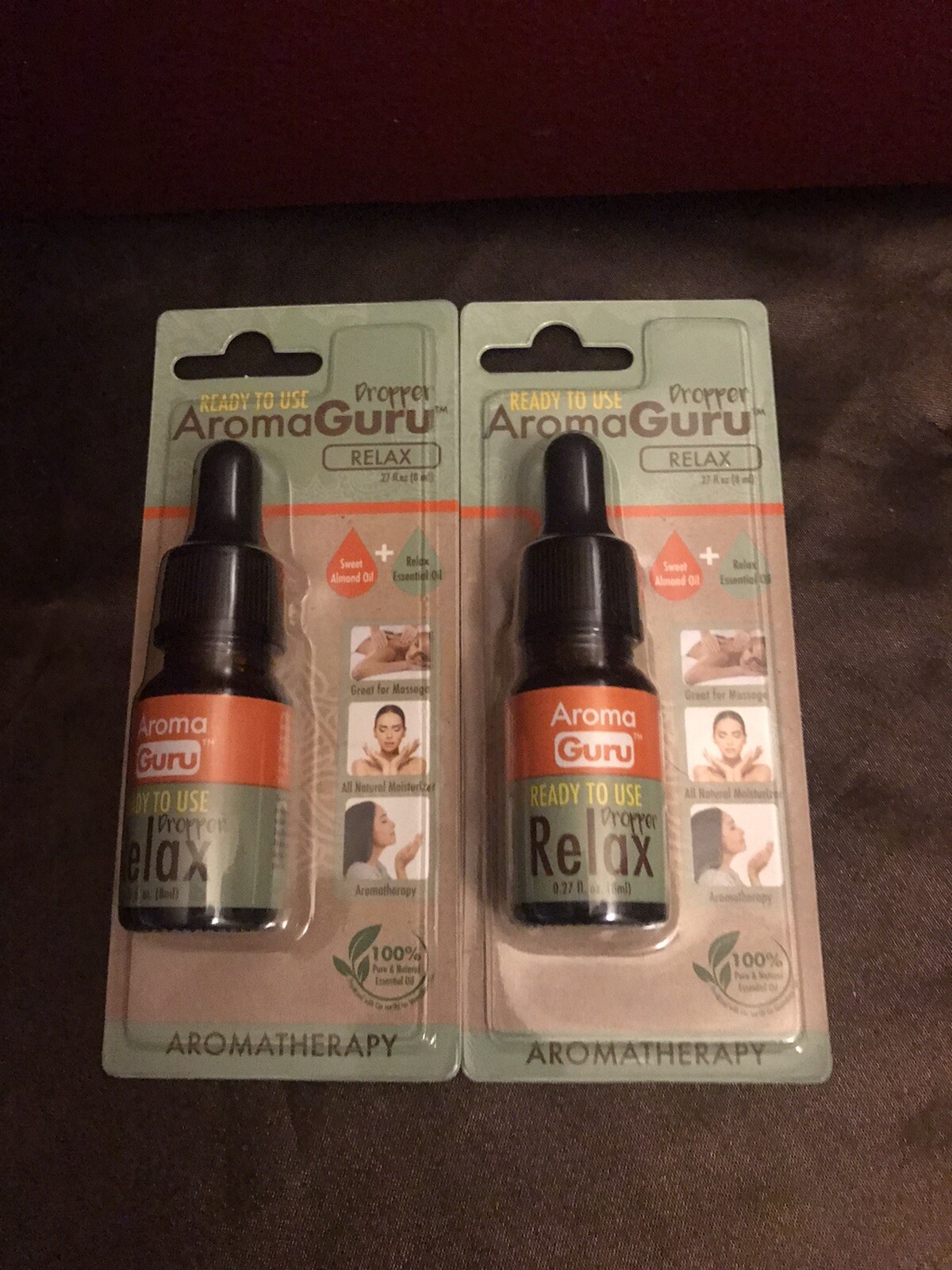 New (2) Aroma Guru Essential Oil Dropper Relax Aromatherapy eBay