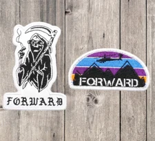 (2-Pack) Forward Observations Group embroidered patches (Not Supdef, White phos)