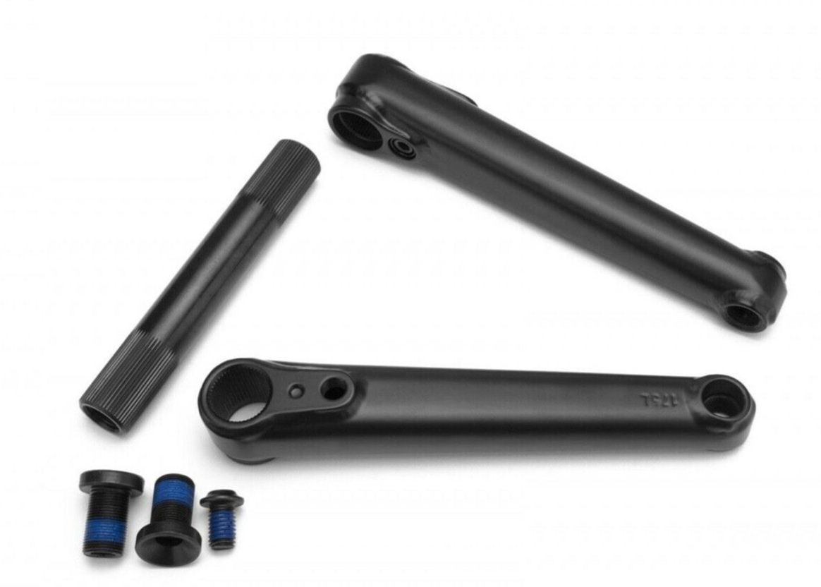 BMX クランク FIEND Segment 3PC Crank Fiend Segment (Black) 3-Piece 160mm BMX Bicycle Cranks 22mm