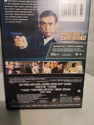 You Only Live Twice 007 James Bond DVD 1967 | eBay