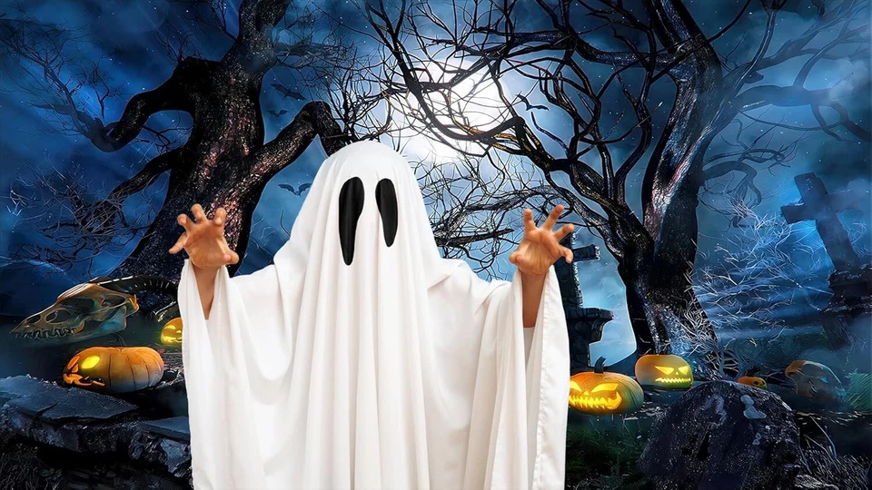 Halloween Backdrop Horror Woods Party Decoration Photo Background Props - Image 4 of 4