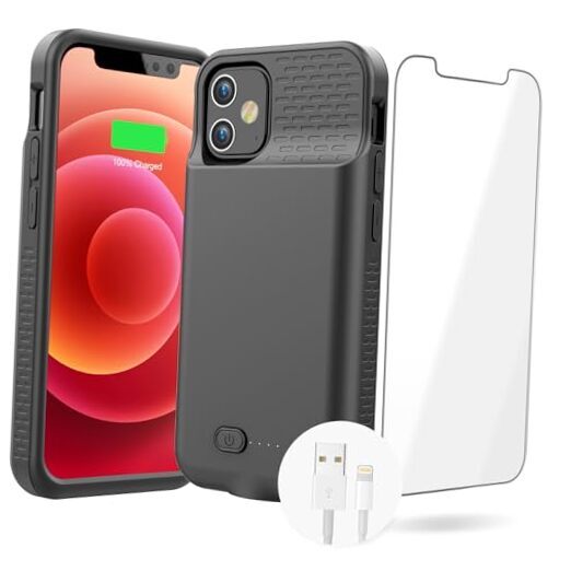 iPhone 12/12 Pro 6.1-Inch Battery Case - Extended Power Black