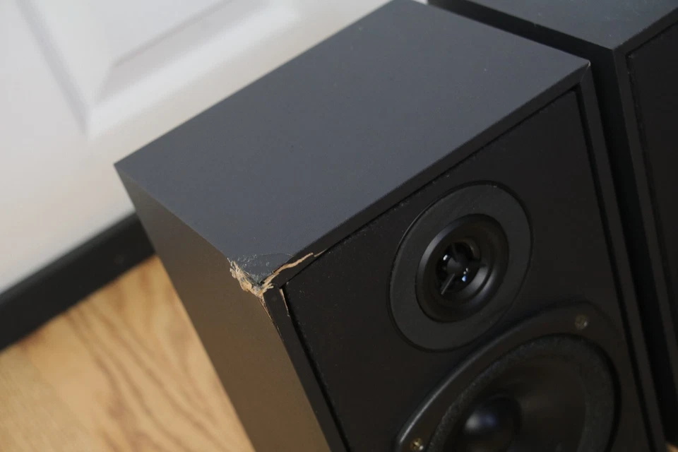 RARO MITSUBISHI M-SS5 Estantería Sonido Envolvente Par Satelital Pequeño 10" Foto 3 de 4