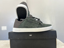 Supra Kids Westway Lo Grey/Black/White Sneakers Men 5 Womens 7