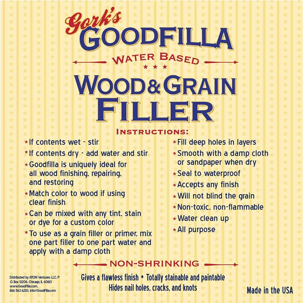 Water-Based Wood & Grain Filler - Base/Neutral - 8 Oz by  | Repairs, Finishes & 