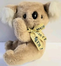 VINTAGE MUSICAL KOALA BEAR PLUSH STUFFED ANIMAL PLAYS FLY ME TO THE MOON
