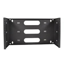 LOGICO WB6U19 19" Six Space 6U Steel Wall Mount Patch Panel Bracket 6" Deep