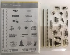 Stampin Up Project Life HOLIDAY CHEER Stamp Set Halloween Christmas