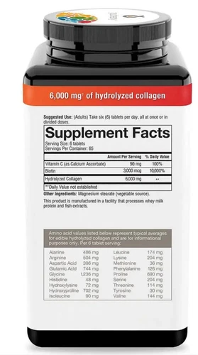 youtheory Collagen Plus Biotin, 390 Tablets