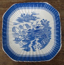 ANTICA PIATTO DECORI CINESE CINA BLU