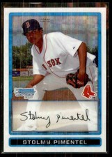 2009 Bowman Chrome Prospects X-Fractors Stolmy Pimentel 56/299 #BCP6