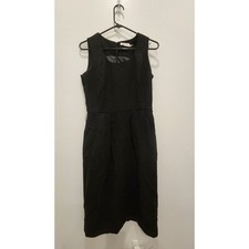 Calvin Klein Sleeveless Black Sheath Workwear Dress - Size 4