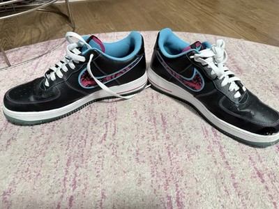 Nike Air Force 1 '07 LV8 Miami Nights Black Blue Pink White Men s Sneakers Sz 11