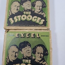 Vintage The Three Stooges 16mm Film Reel Lot 2   Excell Movies   Vinegar Odor
