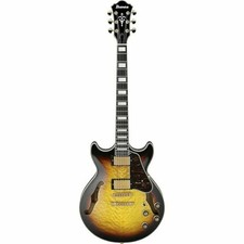 IBANEZ AM93QM-AYS Semi-Hollow E-Gitarre - Atemberaubende Oberfläche JP