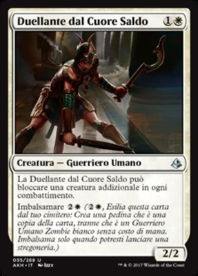 MTG Magic AKH Amonkhet - 1x ITA EX 035 U Heart Duelist Balance