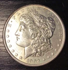 1902-O Morgan Silver Dollar, AU. Luster! C31