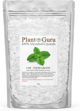 Menthol Crystals 1 Lb. Bulk Mentha Arvensis 100% Pure Natural USP Food Grade - G