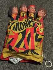 Vintage 1966 The Monkees Hand Puppet by Mattel – Pull String (Non-Working)