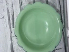 Vintage McKee Jadeite glass Scalloped edge serving bowl Jadite 8 1/4” milk glass