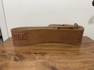 Vintage Everlast Leather Weightlifting Belt - Made in USA - Choice of Champions