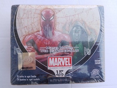 Marvel VS System TCG Web of Spider-Man Booster Box Italienisch SEALED Upper Deck