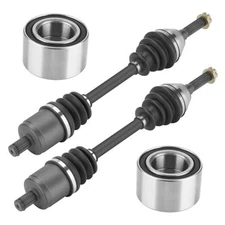 Front Left or Right CV Axle & Wheel Bearing Kit 2 Axles and 2 Wheel Bearings