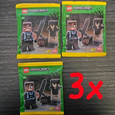 Lego Minecraft (3x) Blacksmith with Netherite Armor and Smithing Table L0002250
