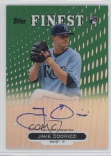 2013 Topps Finest Rookie Refractor Green 55/125 Jake Odorizzi #RA-JO Auto 0l2