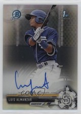 2017 Bowman Chrome Prospect Refractor 453/499 Luis Almanzar #CPA-LAL Auto 2a9