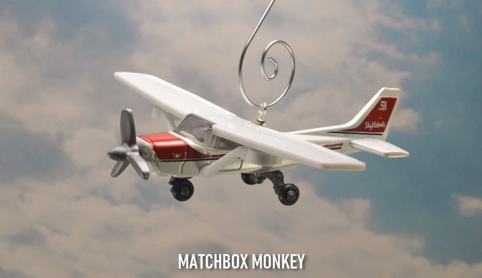 Cessna 172 Skyhawk Adorno de Navidad Único Propulsor Avión Avión Mono Foto 2 de 4