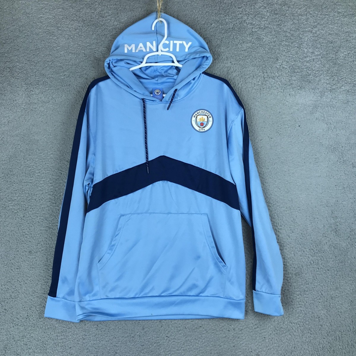 Manchester City Sweatshirt Mens Medium Blue Premier League Soccer