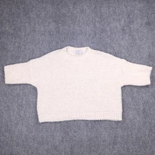 La Maille Intuition Sweater Womens Large Cream White Mohair Blend Relaxed Paris