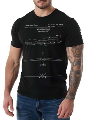 RQ-4 Global Hawk Patent Shirt World War Weapons Gun Gift Tee
