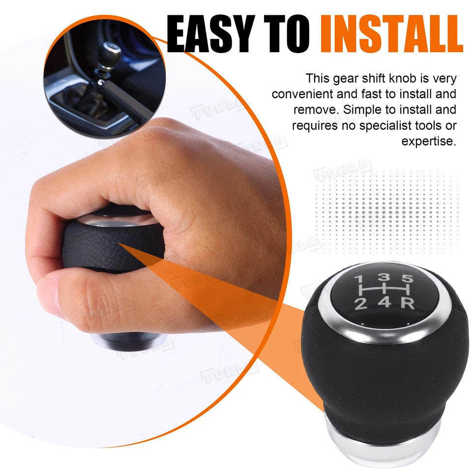 para Subaru Impreza Wrx Sti Outback 2009-2019 Mt 5 velocidades botão de câmbio de marchas de couro - Imagem 2 de 4