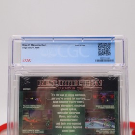 Sega Saturn RISE 2 II: RESURRECTION - CGC GRADED 7.5 A+! NEW & Factory Sealed!