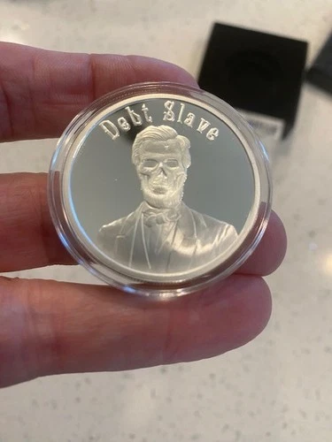 2017 1OZ Debt Slave Proof - "830 MINTED" Silver Shield - Gift Box / COA