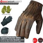 Motorbike Motorcycle Leather Gloves Made With Aramid Aramid Biker Protection