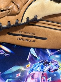 Guanto Easton Softball NES 14" Natural Elite Originale Pro Steer Hide RHT Olio Tan