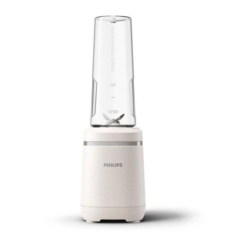 Blender Philips HR2500/00 blanc avec mini bol de 0,6 L et moteur 350 W