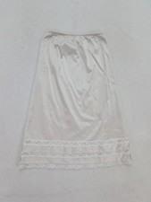 Sliperfection Vintage Women's Slip Skirt Size S White Nylon Half