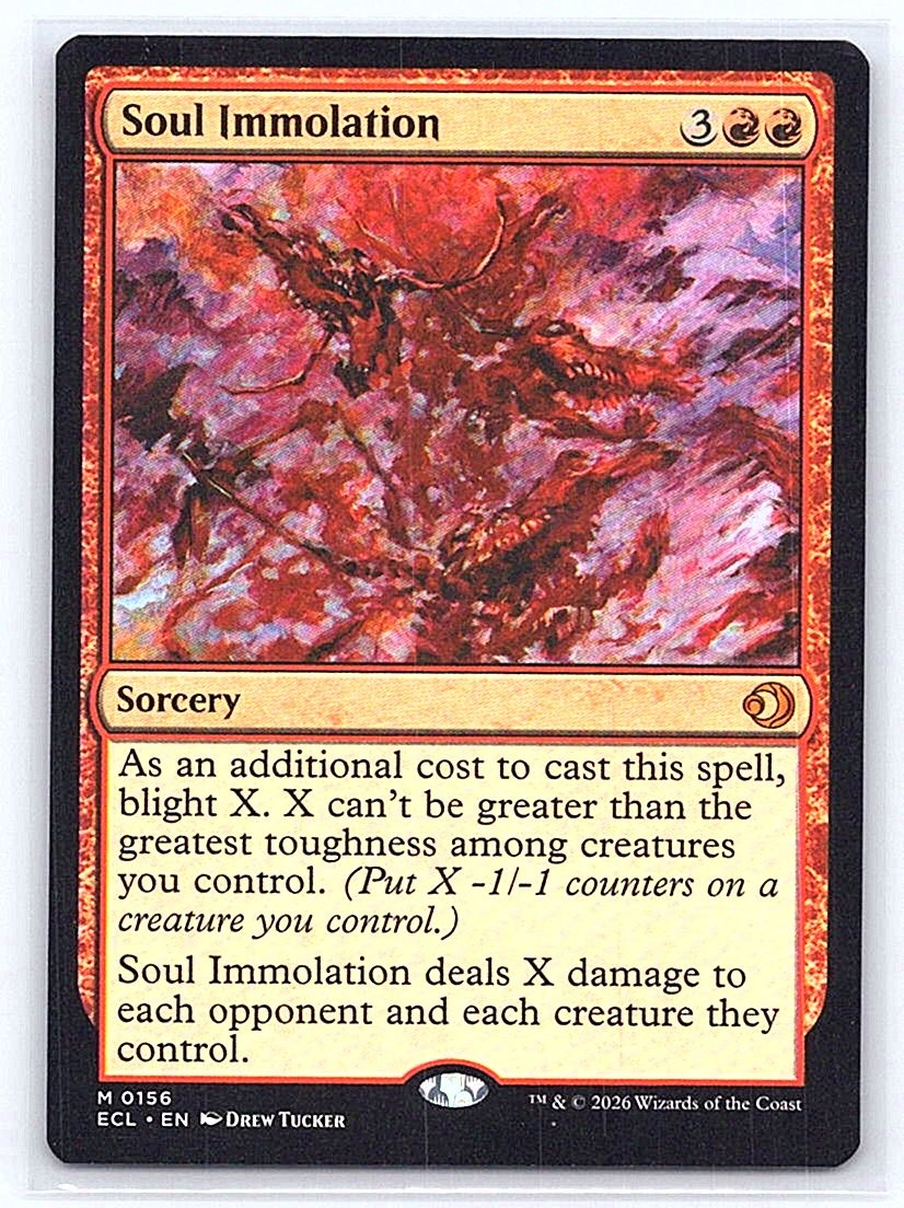 SOUL IMMOLATION 156 MYTHIC LORWYN ECLIPSED MTG CARD