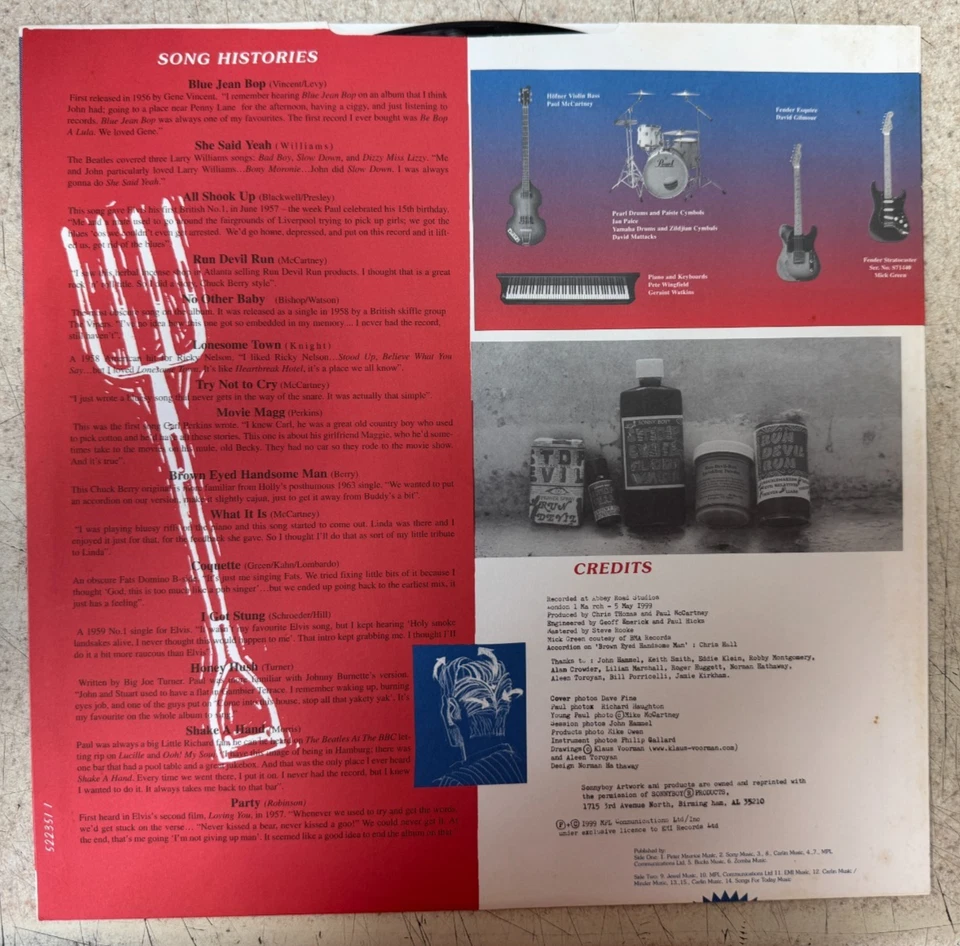 Paul Mccartney Run Devil Run Vinyl Record Album UK Pressing NEW - Image 4 of 4