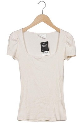 ba&sh T-Shirt Damen Shirt Kurzärmliges Oberteil Gr. EU 32 Cremeweiß #43hbow3