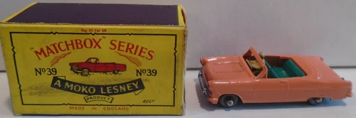 A Moko Lesney Matchbox Series 1-75 No. 39  ZODIAC CRESTA W/ Box MADE IN ENGLAND