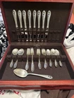 Gorham Sterling Silver Flatware Set For 8 - 43 Pieces Lily Of The Valley Pattern